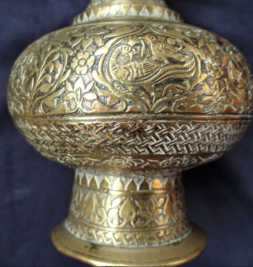 antique Omani brass rosewater sprinkler antique Omani brass rosewater sprinkler